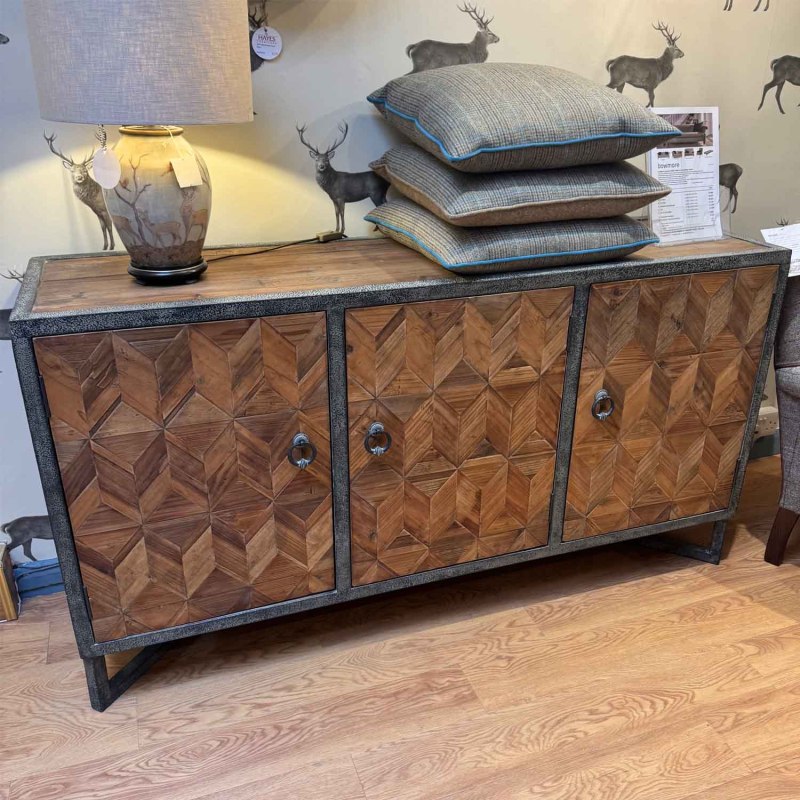 Showroom Clearance: Iskandar 3 Door Sideboard Showroom Clearance: Iskandar 3 Door Sideboard