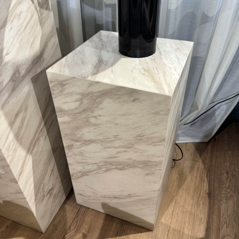 Showroom Clearance: Marmo White Small Pedestal Showroom Clearance: Marmo White Small Pedestal