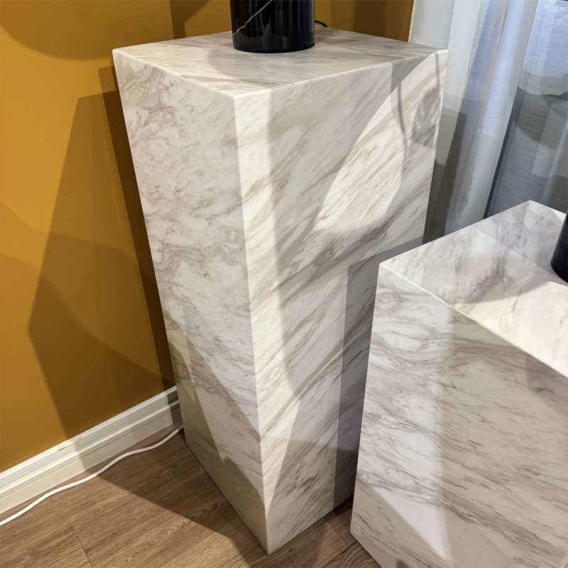 Showroom Clearance: Marmo White Large Pedestal Showroom Clearance: Marmo White Large Pedestal