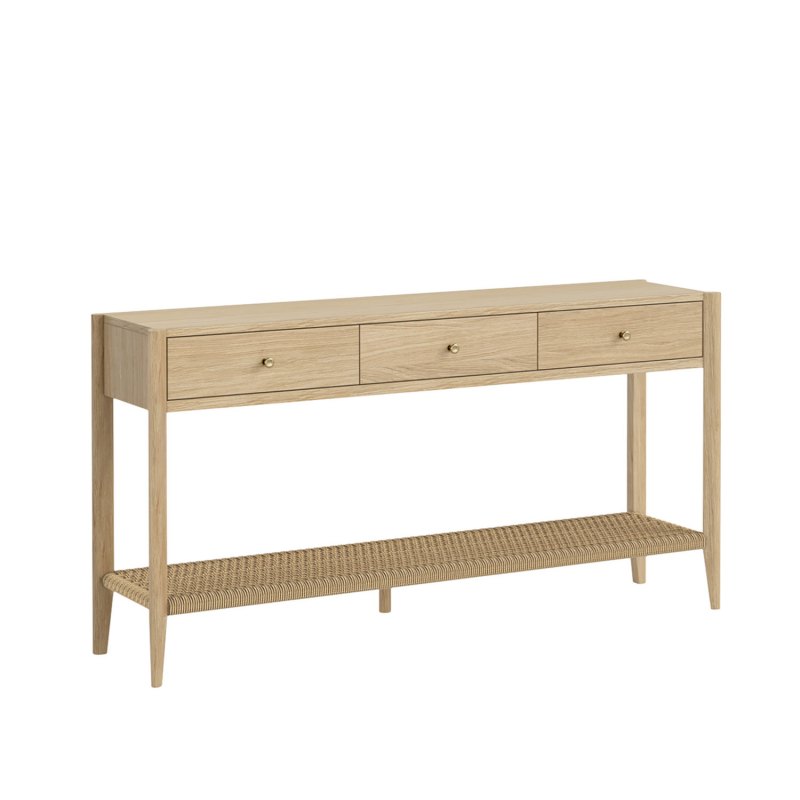Rushworth Oak Three Drawer Console Table Rushworth Oak Three Drawer Console Table