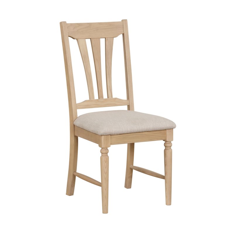 Bideford Oak Flute Back Dining Chair Bideford Oak Flute Back Dining Chair