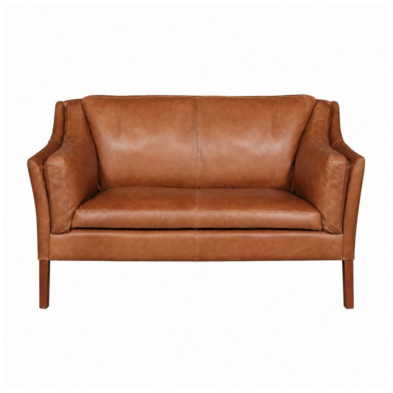 Morven Compact 2 Seater Sofa in Leather Morven Compact 2 Seater Sofa in Leather