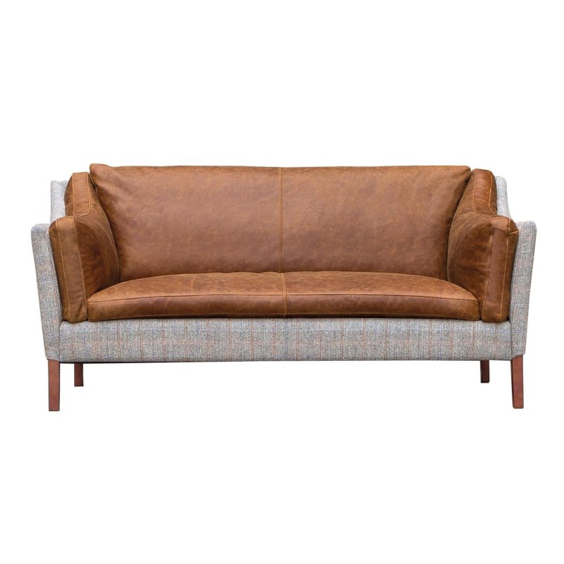 Morven Large 2 Seater Sofa in Harris Tweed & Leather Morven Large 2 Seater Sofa in Harris Tweed & Leather