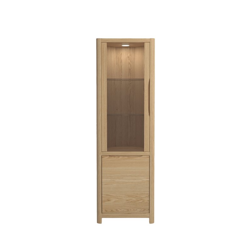Bergen Oak Corner Display Unit Bergen Oak Corner Display Unit