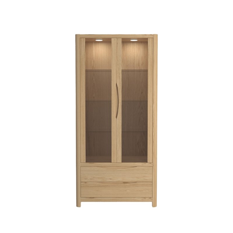 Bergen Oak Tall Display Unit Bergen Oak Tall Display Unit