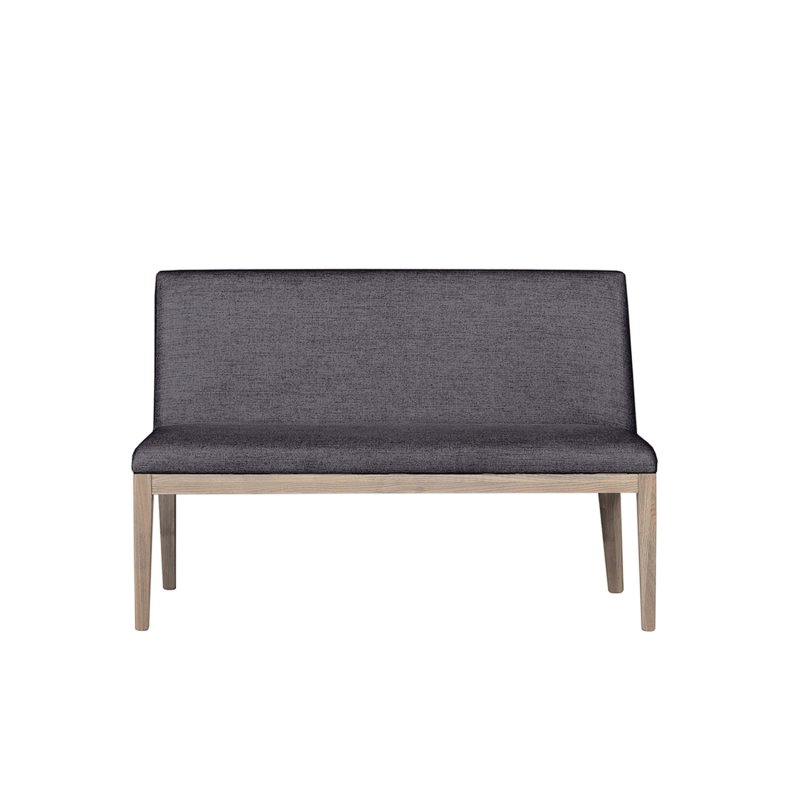 Fletcher Short Bench in Dark Grey Fletcher Short Bench in Dark Grey