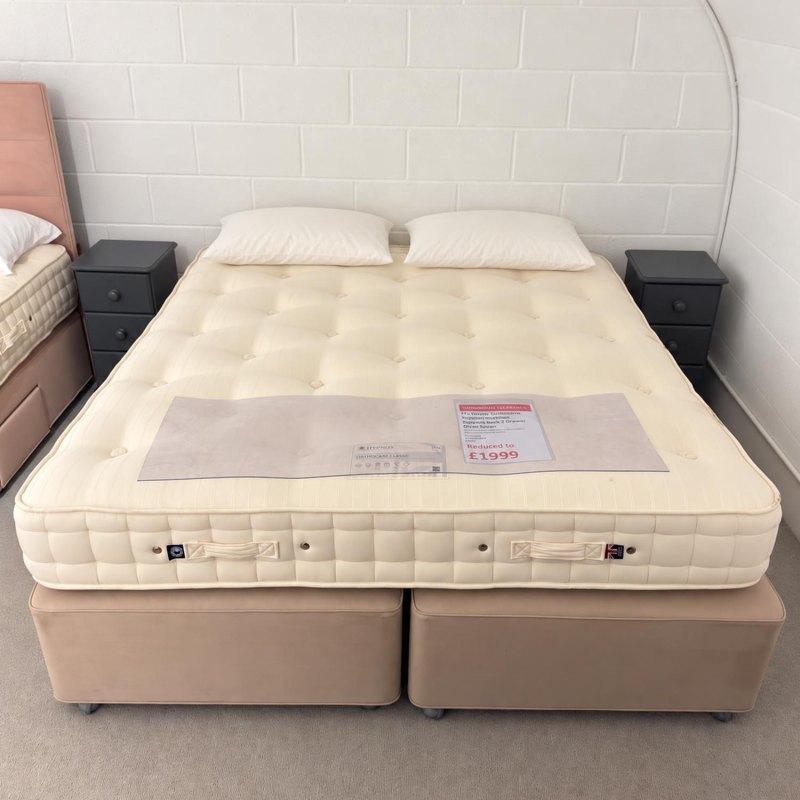 Showroom Clearance: Hypnos 5ft Orthocare Support Mattress with Vispring 2 Drawer Divan Base Showroom Clearance: Hypnos 5ft Orthocare Support Mattress with Vispring 2 Drawer Divan Base