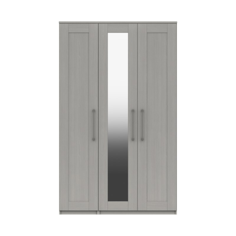 Amesbury Tall 3 Door Wardrobe with Mirror Amesbury Tall 3 Door Wardrobe with Mirror