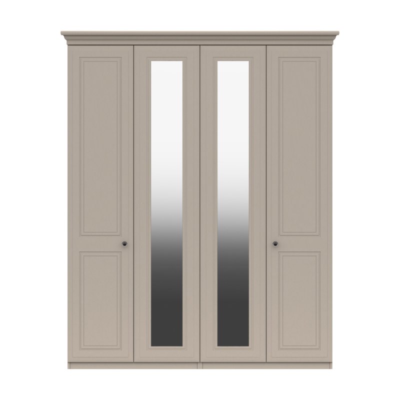 Halesworth Tall 4 Door Wardobe with Mirrors Halesworth Tall 4 Door Wardobe with Mirrors