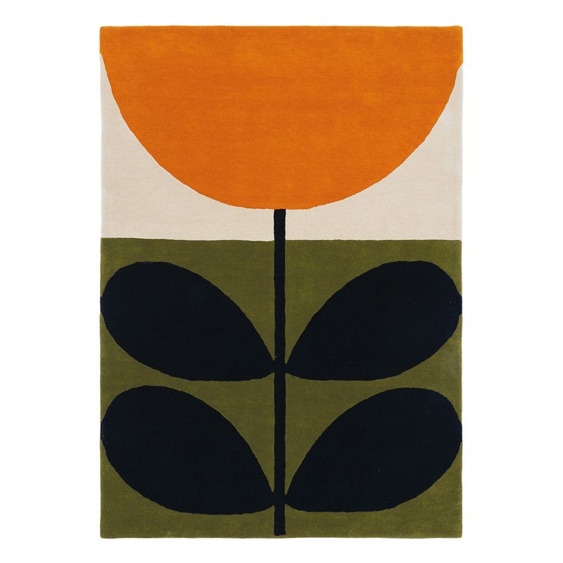 Orla Kiely Rug - Stem Black Orla Kiely Rug - Stem Black