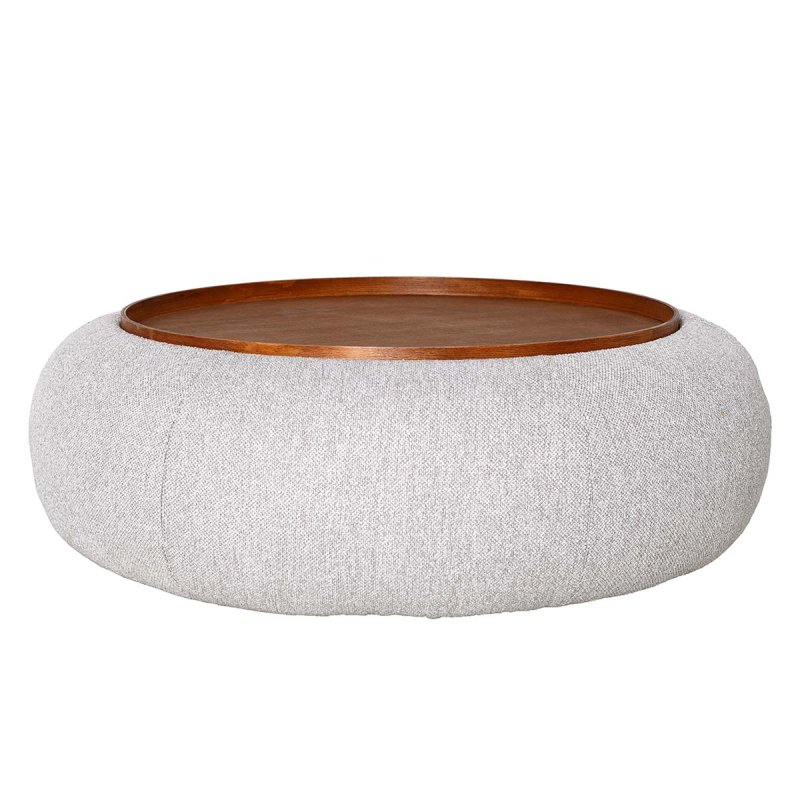 Gensen Large Ottoman in Oatmeal Chenille Gensen Large Ottoman in Oatmeal Chenille