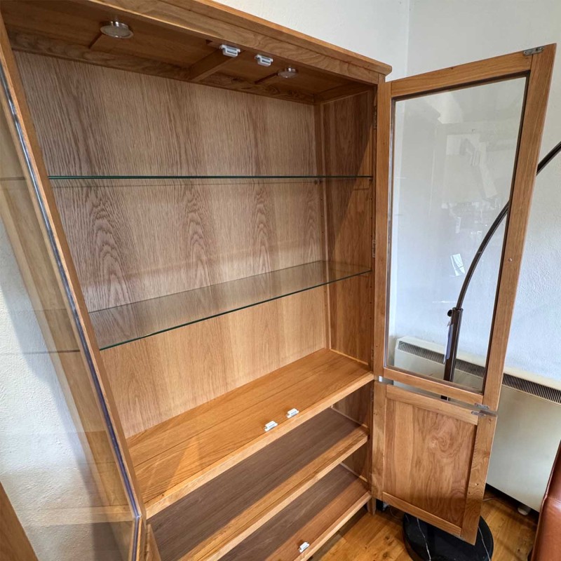 Clearance Sulis Oak Display Cabinet - TR Hayes