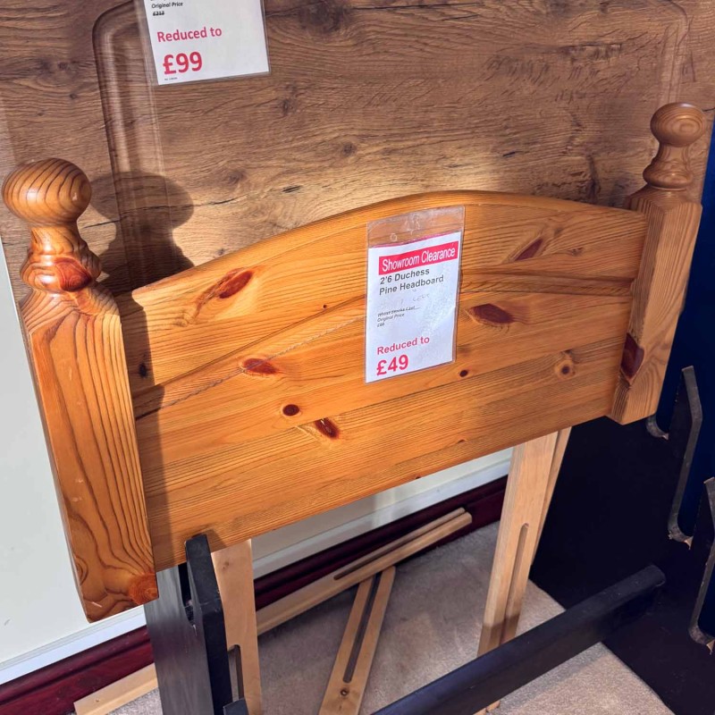 Showroom Clearance: 2ft6 Duchess Pine Headboard Showroom Clearance: 2ft6 Duchess Pine Headboard