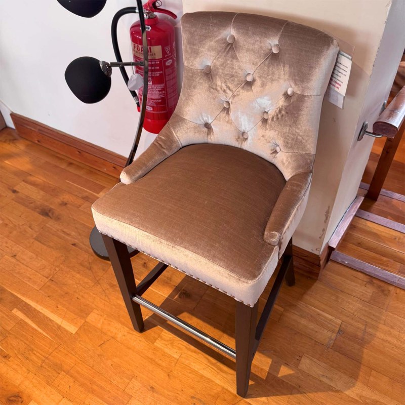 Showroom Clearance: Pair of Belvedere Ring Back Bar Stools Showroom Clearance: Pair of Belvedere Ring Back Bar Stools