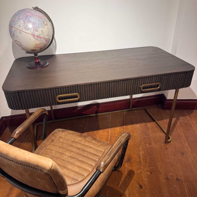 Showroom Clearance: Aldgate Computer Desk with 2 Drawers Showroom Clearance: Aldgate Computer Desk with 2 Drawers