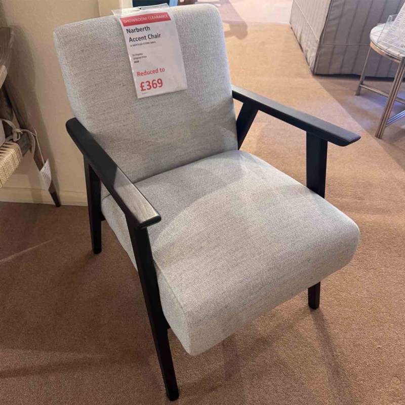 Showroom Clearance: Narberth Armchair In Mottled Stone Showroom Clearance: Narberth Armchair In Mottled Stone