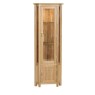 Lynton Oak Corner Display Cabinet