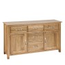 Lynton Oak 136cm Dresser Base Lynton Oak 136cm Dresser Base