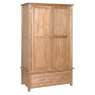 Lynton Oak Double Wardrobe with Drawer Lynton Oak Double Wardrobe with Drawer