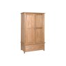 Lynton Oak Double Wardrobe with Drawer