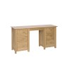 Lynton Oak Double Pedestal Dressing Table Lynton Oak Double Pedestal Dressing Table