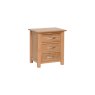 Lynton Oak 3 Drawer Bedside Chest