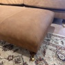 Showroom Clearance: Bromley Leather Corner Sofa & Footstool Showroom Clearance: Bromley Leather Corner Sofa & Footstool
