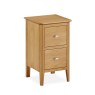 Sulis Oak Narrow 2 Drawer Bedside Chest