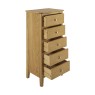 Sulis Oak 5 Drawer Tallboy Sulis Oak 5 Drawer Tallboy