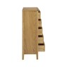 Sulis Oak 5 Drawer Tallboy Sulis Oak 5 Drawer Tallboy