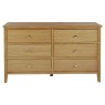 Sulis Oak 6 Drawer Wide Chest Sulis Oak 6 Drawer Wide Chest