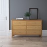 Sulis Oak 6 Drawer Wide Chest Sulis Oak 6 Drawer Wide Chest