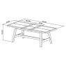 Chandler 4 to 6 Seater Dining Table Chandler 4 to 6 Seater Dining Table