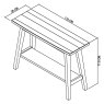Chandler Console Table with Shelf Chandler Console Table with Shelf