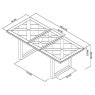 Ravi Rustic Oak 4-6 Extending Dining Table Ravi Rustic Oak 4-6 Extending Dining Table
