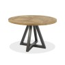 Ravi Rustic Oak Circular Dining Table