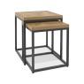 Ravi Rustic Oak Nest Of Tables Ravi Rustic Oak Nest Of Tables
