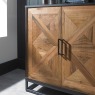 Ravi Rustic Oak and Peppercorn Wide Sideboard Ravi Rustic Oak and Peppercorn Wide Sideboard