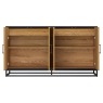 Ravi Rustic Oak and Peppercorn Wide Sideboard Ravi Rustic Oak and Peppercorn Wide Sideboard