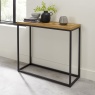 Ravi Rustic Oak Narrow Console Table Ravi Rustic Oak Narrow Console Table