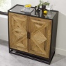 Ravi Rustic Oak Drinks Cabinet Ravi Rustic Oak Drinks Cabinet