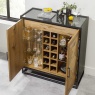 Ravi Rustic Oak Drinks Cabinet Ravi Rustic Oak Drinks Cabinet