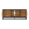 Ravi Rustic Oak and Peppercorn Entertainment Unit Ravi Rustic Oak and Peppercorn Entertainment Unit