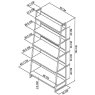 Ravi Rustic Oak Open Display Unit Ravi Rustic Oak Open Display Unit