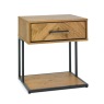 Riley Rustic Oak 1 Drawer Bedside Chest Riley Rustic Oak 1 Drawer Bedside Chest