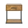 Riley Rustic Oak 1 Drawer Bedside Chest Riley Rustic Oak 1 Drawer Bedside Chest