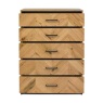 Riley Rustic Oak 5 Drawer Tall Chest Riley Rustic Oak 5 Drawer Tall Chest