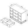 Riley Rustic Oak 3 Drawer Chest Riley Rustic Oak 3 Drawer Chest