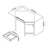 Ibsen Grey Corner Desk Ibsen Grey Corner Desk