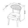 Ellis Rustic Oak Upholstered Dining Chair Ellis Rustic Oak Upholstered Dining Chair